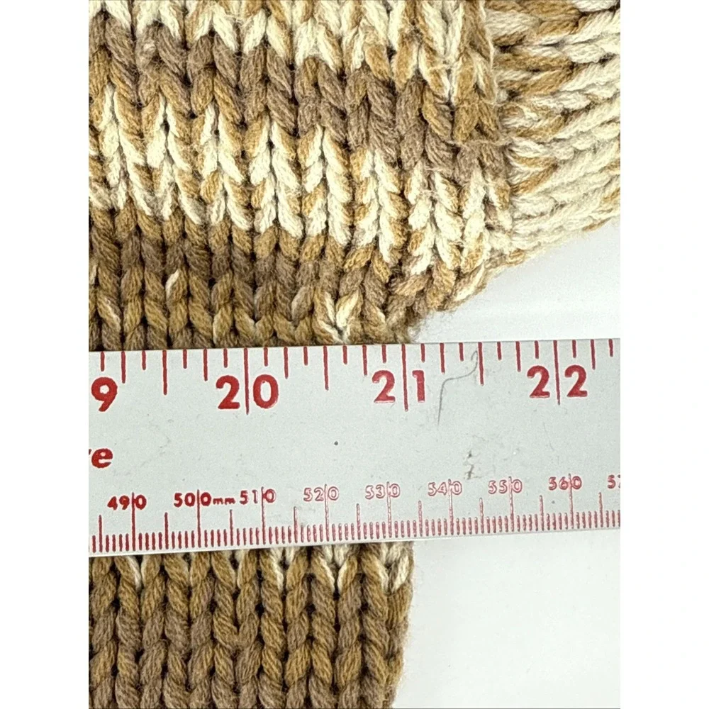 Loveriche Women's Small Pullover‎ Knit Sweater Tan/Brown/Yellow
